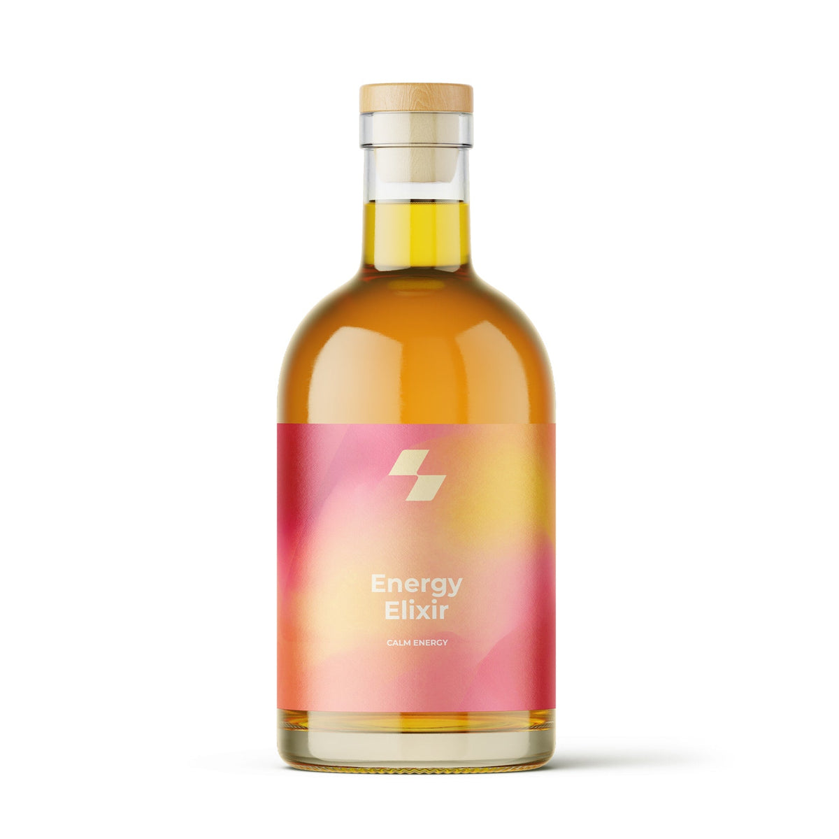 Bottle of 'Energy Elixir' on a white background (24 oz / 700 ml)